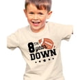 thumbnail image 5 of 8th Year Down Football Shirt for 8 Year Old Sports Theme Eighth Birthday Party Tee Natural Shirt Youth Medium, 5 of 6