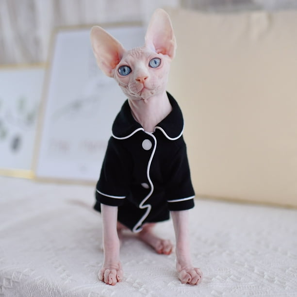 Egyptian Hairless Cat Outfits Sphynx Cat Clothes Soft Hairless Cat