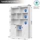 thumbnail image 4 of Simple Hogar Librero De Madera Con Puertas,libreros Modernos 6 Capas, 4 of 7