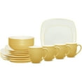 thumbnail image 2 of Noritake Colorwave Mustard 16-Piece Square Dinnerware Set, Service for 4, 2 of 7