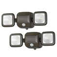 thumbnail image 1 of Mr. Beams MB3000 Projecteur de Sécurité à Double Tête Led Alimenté par Batterie Haute Performance, 500 Lumens, Marron, Lot de 2, 1 of 5