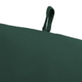 thumbnail image 4 of Jordan Manufacturing 44" x 22" Forest Green Solid Rectangular Outdoor Chair Cushion with Ties and Hanger Loop, 4 of 12