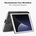 thumbnail image 2 of Funda con teclado edaiser Swivel para iPad 10.2 pulgadas (9.ª, 8.ª generación), 2 of 9