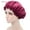 Wine Red, variant on Yoyauz Satin Hat Sleep Hair Cap - Silk Hat, Suitable For Various Hairstyles, Equipped With Elastic Soft Band For Hair Care