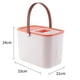 thumbnail image 4 of Contenedor de arroz de 7,5 kg, caja de almacenamiento de alimentos secos, granos, frijoles, barril de avena, cubo sellado Naranja, 4 of 4