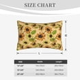 thumbnail image 2 of Salouo Sunflowers Print Print Pillow Case Cover,Wrinkle-Free Bed Pillow Cover Pack of 1 Home Decor Fade-Resistant and Stain-Resistant ,Pillows Not Included -20"x30", 2 of 8