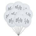 thumbnail image 3 of OULII 10pcs Car Birthday Decoration Balloons Latex Decorations for Racing Theme Parties White, 3 of 5