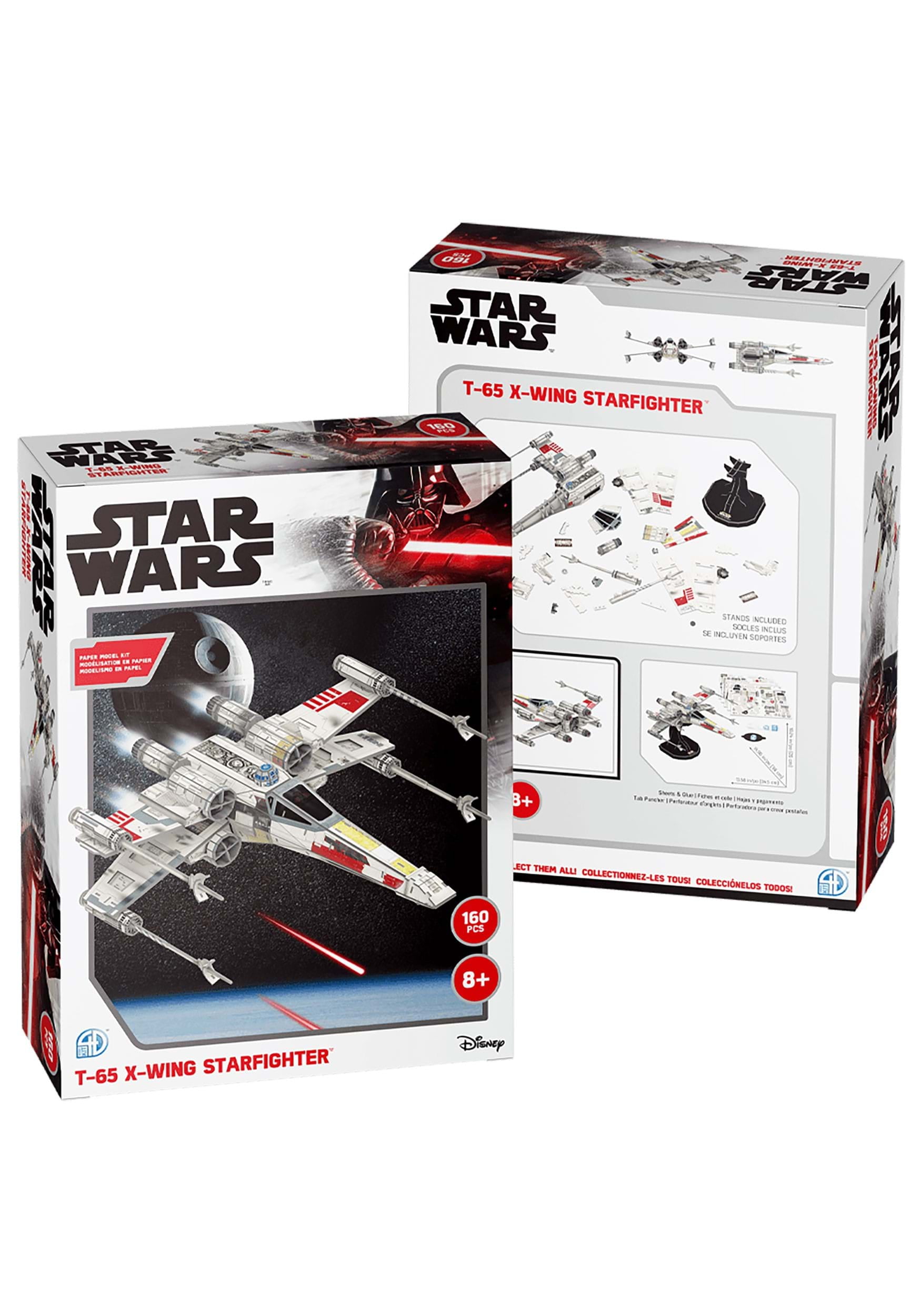 4D Cityscape, Star Wars, X-Wing Star Fighter Paper Model Kit, 160