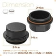 thumbnail image 5 of Furulu 2 x Hub Dust Caps 1250-1750 lbs For Dexter Vortex 81143 48355v K71-G01-73 21-261, 5 of 5