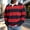Red, variant on Mens Fall Sweatshirts Quarter Button Patchwork Turndown Collar Long Sleeve Fashion Casual Sweatshirt Mint Green XXXL
