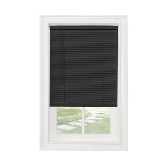 27 x 64 in. Cordless GII Morningstar 1 in. Mini Blind, Black