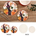 thumbnail image 4 of SKYSONIC Halloween Black Cat Pumpkin Pot Holders Trivets, 2 Pcs Heat Resistant Trivets,Watercolor Cotton Thread Weave Mats for Hot Pads Pans Pot Bowl Teapot for Kitchen Decor, 4 of 7