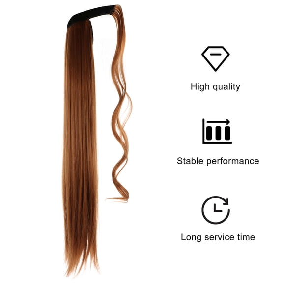 LEORX Wig Ponytail Natural Wavy Hairpiece Wrap Ladies Wigs Long Hairpiece Hair Accessories 60X12cm