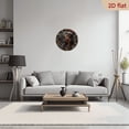 thumbnail image 6 of A 10-inch 2D flat wooden silent wall clock with a theme of "Ancient Egyptian Culture". It is an excellent choice for Halloween/Easter/Christmas gifts and is suitable for modern home decoration art., 6 of 7