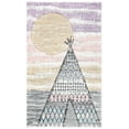 thumbnail image 2 of SAFAVIEH Carousel Kids Southwestern Teepee Area Rug, Gray/Pink, 2' x 3', 2 of 10