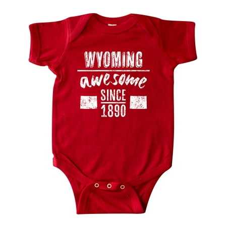 

Inktastic Wyoming Awesome Since 1890 Gift Baby Boy or Baby Girl Bodysuit