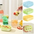 thumbnail image 1 of Bandeja de prensa para hielo con tapa - moldes de silicona de fácil liberación para mini cubitos de hielo, aptos para congelar y aptos para lavavajillas, 1 of 3