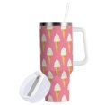 thumbnail image 2 of 40 oz Tumbler With Handle Stainless Steel Insulated Tumbler With Lid for Car Cup Holder Ice Cream Pattern, 2 of 9