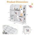 thumbnail image 2 of Resenkos Wooden Children Storage Cabinet with Storage Bins-Rocket Pattern, Kids Toy Storage for Kids, Boys, Girls, Nursery, 2 of 7