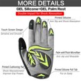 thumbnail image 3 of FINGER TEN Cycling Gloves Kids Boys Girls Youth Full Finger Pair Dirt Bike Riding, Children Toddler Touch Screen Mountain Road Bicycle Warm Cold Weather Gel Padded, Color Blue Orange, 3 of 6