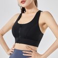 thumbnail image 3 of Sujetadores deportivos de malla sin costuras para mujer, ropa interior para Fitness, gimnasio, correr, sujetador a prueba de golpes, inalámbrico, Top corto de talla grande 6XL, sujetador de Yoga trans, 3 of 5