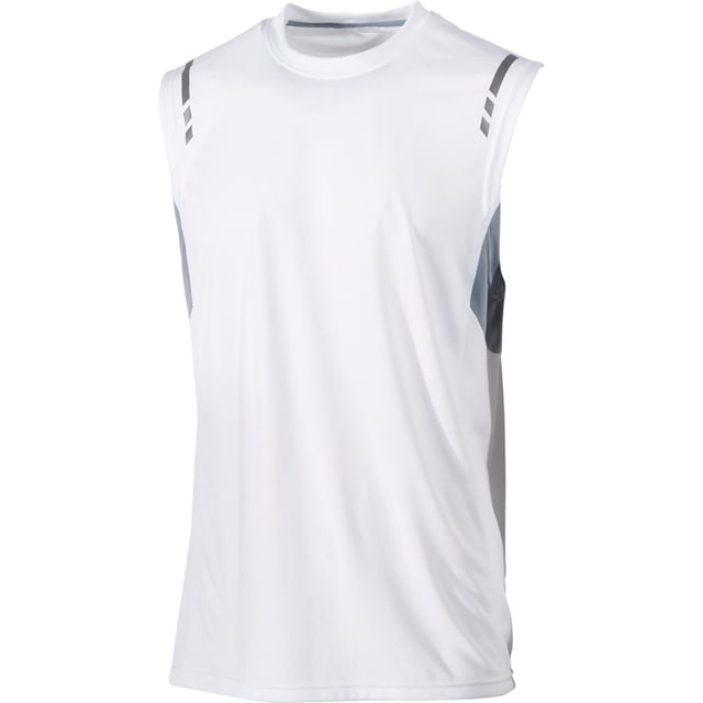 Ideology - Camiseta básica sin mangas para hombre, color blanco, grande