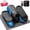 Blue, variant on Funslim Under Desk Elliptical Exercise Machine,Leg Exerciser While Sitting, Quiet Portable Electric Seated Pedal Exerciser,Fully Assembled with Remote Control & 12 Adjustable Speeds