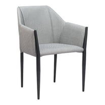 Andover Dining Chair Slate Gray Dining Chair, Modern Style, Cozy polyester linen fabric, Plywood, Indoor Dining