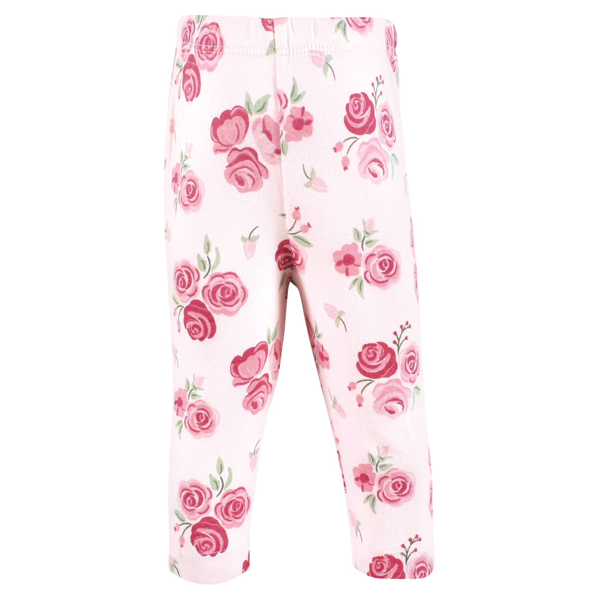Hudson Baby Girls Cotton Pants and Leggings, Blush Rose Leopard, 6-9 Months