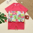 thumbnail image 5 of GYRATEDREAM 2-6Y Kid Boy Girl Short Sleeve One Piece Float Suit with Adjustable Buoyancy Bathing Suit, 5 of 6
