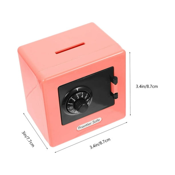 Mini caja fuerte para el hogar, alcancía de plástico con