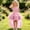 Pink, variant on Toddler Girls 0-4Y Halter Neck Tulle High-Low Princess Cake Dress formal Gown for Runway Shows, Stage Performances & Special Events Yellow 9-12Months
