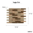 thumbnail image 6 of Saga Historical Brown 1-in. Brick Joint Matte Glass and Marble Mosaic Wall and Floor Tile, 6 of 6
