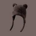 thumbnail image 2 of ZQUUVOU Womens Winter Warm Beanie Knit Fur Lining Ear Flaps Cozy Cap Hat Brown, 2 of 4