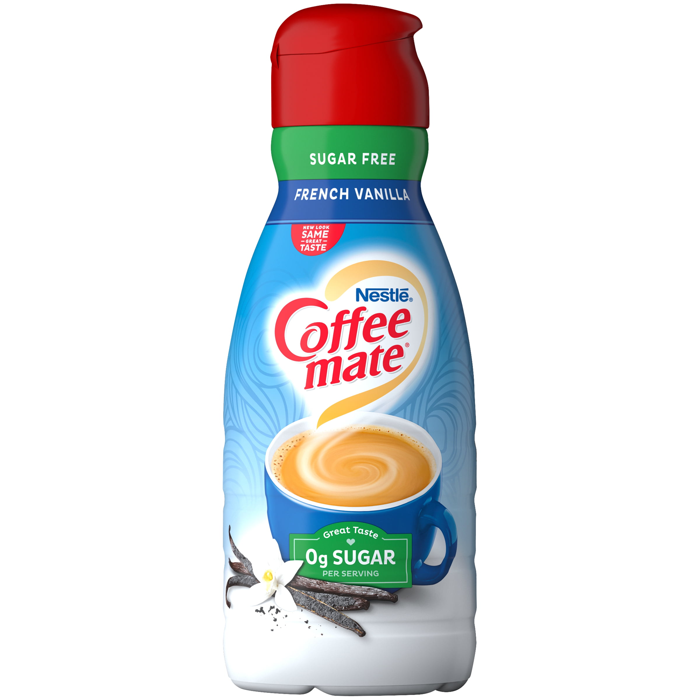 COFFEE MATE Sugar Free French Vanilla Liquid Coffee Creamer 32 Fl. Oz ...