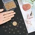thumbnail image 3 of 1 Box 200Pcs 18K Gold Plated Brass Twist Open Jump Rings Small Connectors with Plastic Container Jump Ring Round Bulk for Jewelry Making Craft Bracelet Necklace Earring Keychains DIY 6mm 8mm, 3 of 5
