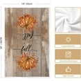 thumbnail image 6 of luyaa Orange Buffalo Plaid Leaves Pumpkin Fall Kitchen Towels Dish Towels, 18x26 Inch Farmhouse Decoration Hand Towels Set of 2, 6 of 6