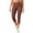 *Brown, variant on VBVC Women's High Waisted Capri Leggings , Ladies' Tummy Control Yoga Pants , Summer Stretchy Slim Crop Trousers For Women,Navy,S-2XL
