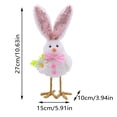 thumbnail image 2 of Featherly Spring Easter Fabric Bird Easter Decoration Doll Cartoon Bird Tabletop Decoration Easter Atmosphere Layout Props, 2 of 7