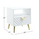 thumbnail image 3 of Mesa auxiliar Table Simple Relax de madera con almacenamiento, color blanco, 3 of 5