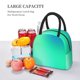 thumbnail image 5 of Balery blue green colors Bolsa de Almuerzo para Mujeres, Caja de Almuerzo, Bolsa de Almuerzo Pequeña Impermeable, Tote de Almuerzo Reutilizable con Gran Capacidad, 5 of 6