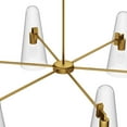 thumbnail image 5 of Chandelier Ceiling Pendant Light Fixture, Clear Gold, Glass, Living Kitchen Cafe Bistro Hospitality Restaurant, Modern Contemporary HB33893, 5 of 9
