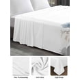 thumbnail image 6 of Poppies Floral Queen Size Flat Sheet, Wrinkleproof & Fadeproof Cooling Flat Bed Sheet Only, Spring Botanical Flowers Summer Breathable Soft Bedding Top Sheets 90 x 102 Inches, 6 of 8
