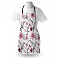 thumbnail image 3 of Dragonfly Apron Shabby Chic Floral Swirled Leaves and Florets Artistic Illustration, Unisex Kitchen Bib Apron with Adjustable Neck for Cooking Baking Gardening, Pale Pink Dried Rose, by Ambesonne, 3 of 3