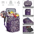 thumbnail image 3 of Colorful Floral Paisley Insulated Backpack Cooler, High-Performance Insulation, Leak-Proof & Waterproof, Perfect for Summer Trips, Camping, and Outdoor Fun, 3 of 3