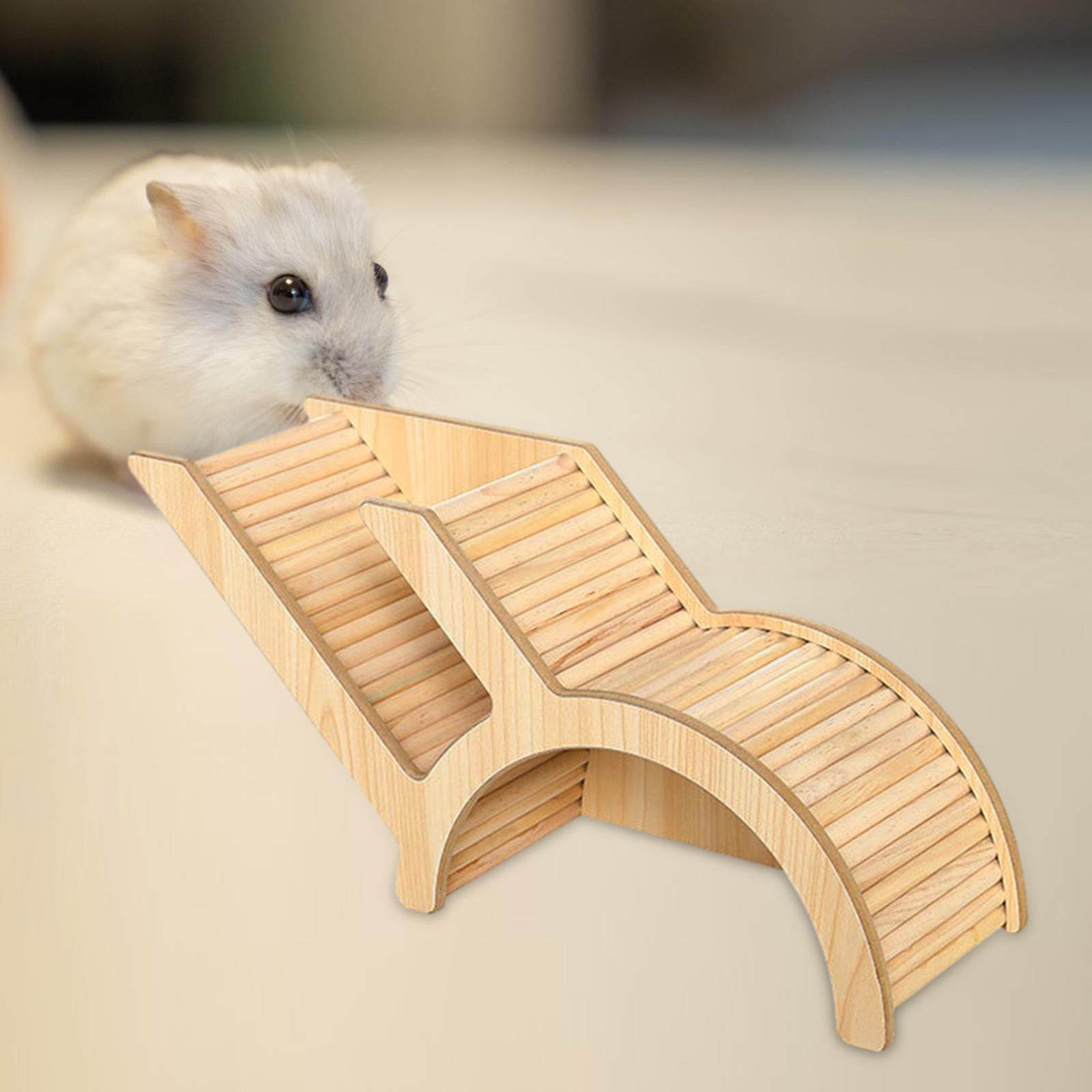 Bvdfgk Cage Accessories Chew Cage Toy Exploring Toy Wooden Hamster House for Chinchilla style B