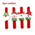 thumbnail image 1 of 2 piezas de pulsera navideña, juguete de Navidad, muñeco de nieve, alce, Papá Noel, círculo de palmaditas, regalos de Navidad, juguetes para niños, adultos, pulsera para niños, 1 of 5