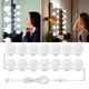 thumbnail image 2 of Espejo con luz LED regulable para maquillaje, espejo de tocador con iluminación DIY 14 cabezas, 2 of 9