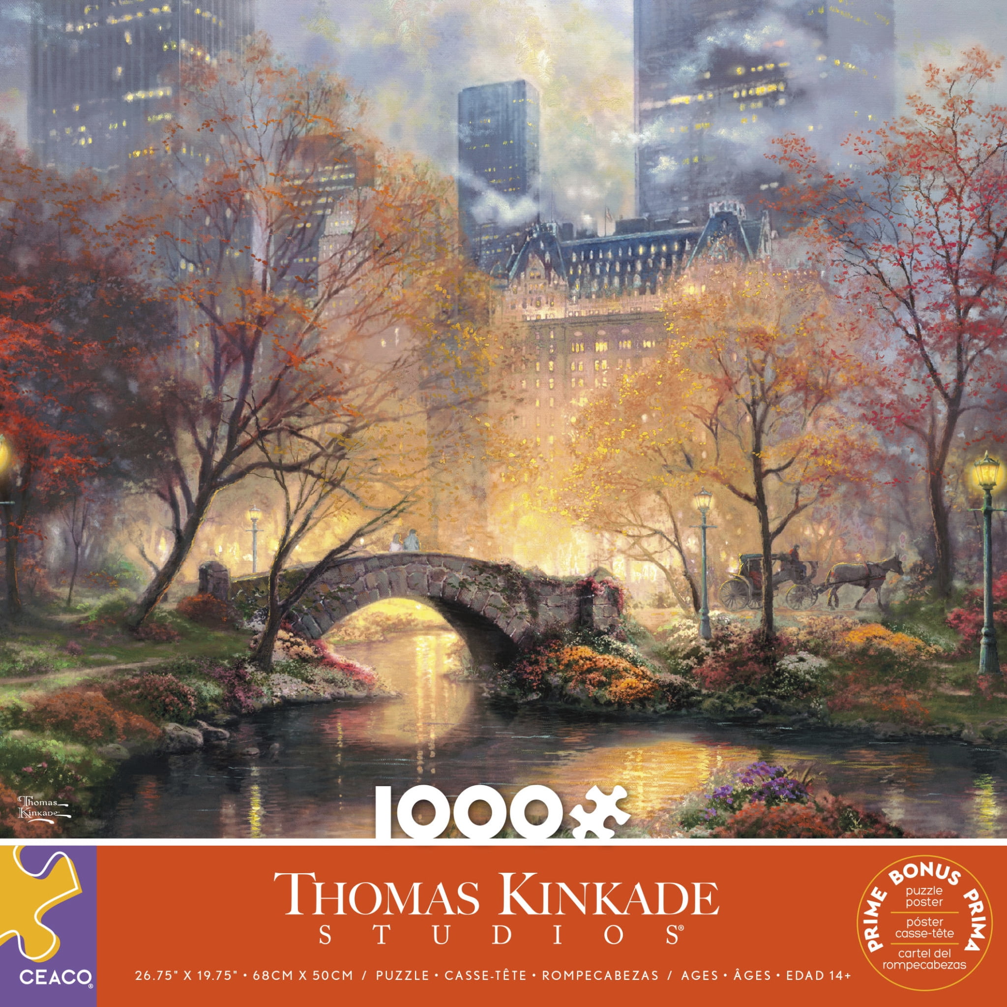 Central Park en automne, 1000PC, 1000 THOMAS KINKADE