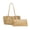 Khaki-pu Leather, variant on WeaveCC Handwoven PU Y2K Tote Bag Set Halloween Shoulder Purse Fall Gift for Women